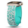 Engraved Leopard for Apple Watch Straps 40mm 44mm 42mm 45mm 41mm 49mm 38mm Silicone Bracelet Series 9 8 7 SE 6 5 4 Ultra2 3 Band