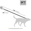 150cm Dog Walking Leash Durable Nylon Pet Dogs Lead Rope With PU Leather Handle For Small Medium Large Dogs French Bulldog