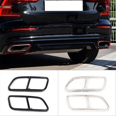 Rvs Staart Keel Pijp Gemodificeerde Cover Trim Voor Volvo XC90 S60 V60 2014-Auto Uitlaat Uitlaatpijpen decoratie