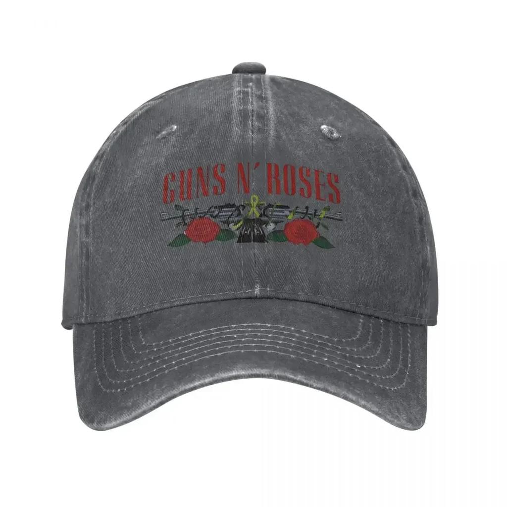Guns N Roses Band Baseball Cap Merch For Men Women Casual Headwear Trucker Hat Adjustable