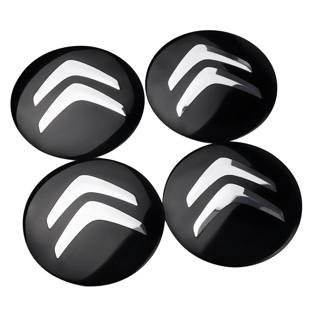 4Pcs Car Styling Aluminum Wheel Center Hub Caps Stickers For Citroen C4 C3 Xsara C-Elysee C5 C1 DS DS3 DS5 DS4 Jumper Picasso