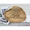 New big brim hollow straw hat women's summer seaside vacation beach sunshade sun protection photo sun hat trend