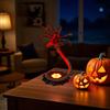 LED Facehugger Night Light Scary Alien Claws Twinkle Light Horror Light Up Facehugger Figurine Table Lamp for Home Bedroom Halloween Indoor Decor