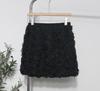 3D Rose Midi Tulle Skirt - Fluffy, Elastic High Waist, Slimming, Versatile A-line for Women
