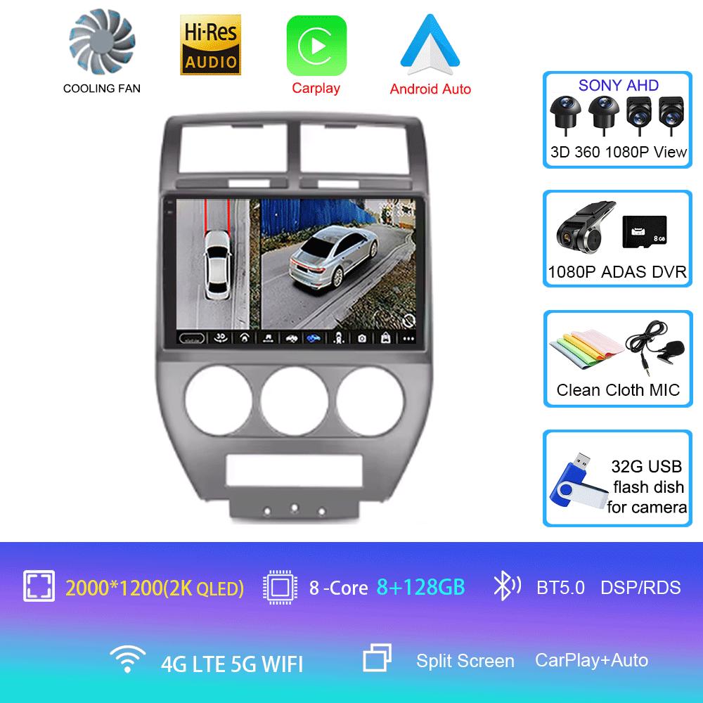 For Nissan X Trail 2 T31 2007-2015 5G WIFI 2 Din Android 14 Car Radio Multimedia Video Player Autoraido Carplay 4G GPS