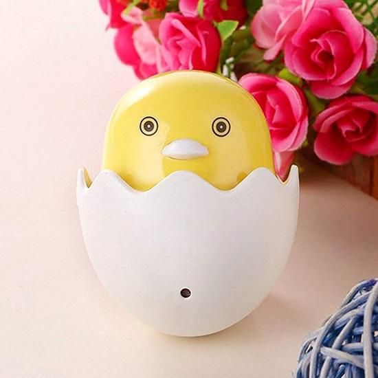 Duck Shaped Night Light Lamp Plastic, Assorted, Pack of 1Led