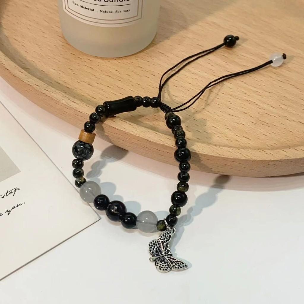 Stilvolles Schmetterlingsarmband Damen Geometrischer Legierungsschmuck Moderner Kalter Stil Frühling 2024