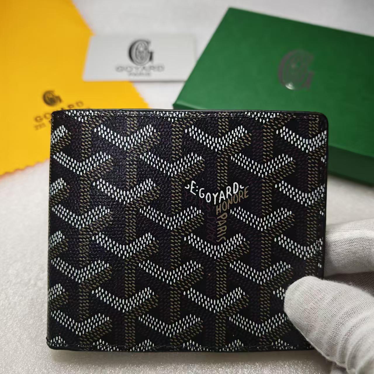 Chose One Goya Houndstooth Unisex Portemonnee - Nieuwe Print, Compact Ontwerp voor Mannen en Vrouwen 11.5x9CM zwart/koffie