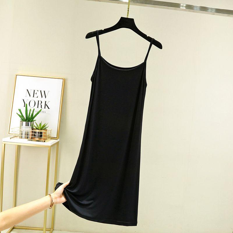 

Модальное прозрачное белое платье-комбинация на подкладке Black short XL (70.00 kg-80.00 kg recommended