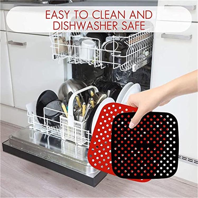 Silicone Washable Air Fryer Liner Mat Pad