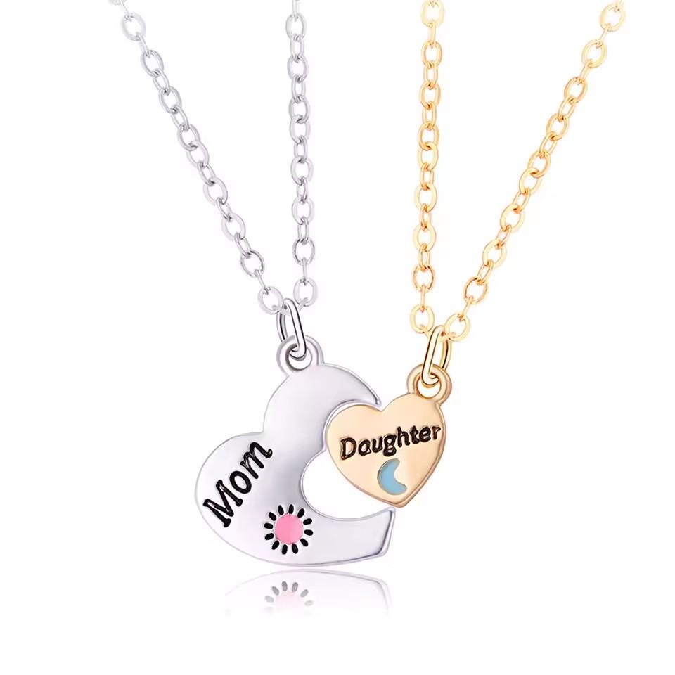2/3pcs Friendship Necklaces for Women Girls Kawaii Best Friends Mom Daughter Pendant Chain BFF Jewelry Accessories Gifts