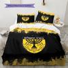 Beitar Jerusalem Pattern Bedding Quilt Set  Home Decoration  Gift (1 * duvet cover + 2 * pillowcase  without core)