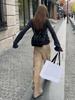 Korean Style V-neck Soft Fluffy Long-Sleeve Knit Sweater for Autumn/Winter Women's Slim Fit.
