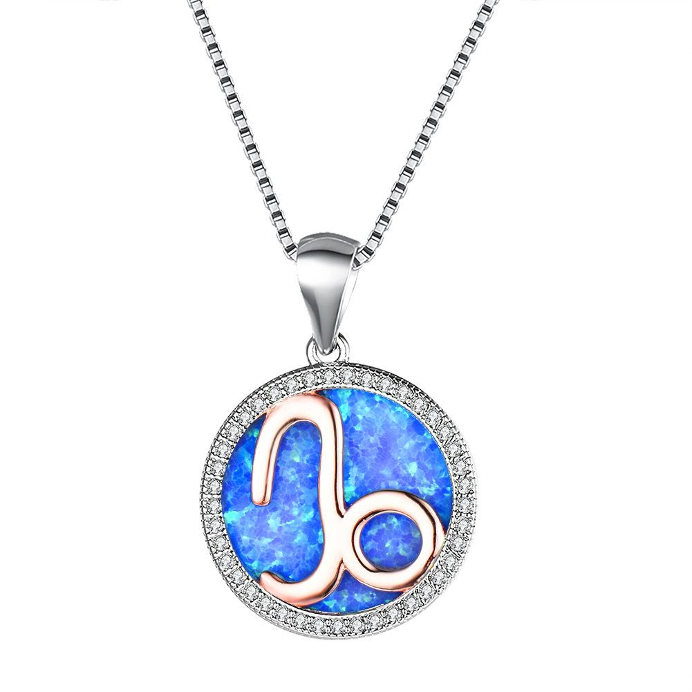Necklace European and American 12 Constellation Necklace