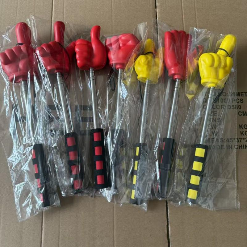 Retractable Foam Hand Gesture Pointer for Rock Paper Scissors Teaching