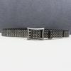 New Japanese American Motorcycle Belt Heavy Duty Punk Car Eye Hollow Rivet Men's Cowhide Belt Women's Three-pin Buckle