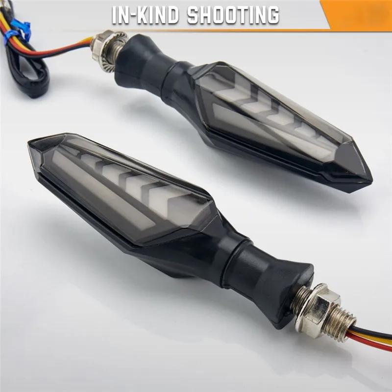 Motorcycle LED Turn Signal Lamp Sequential Flowing Flash Indicator Lights Running Light Arrows LED Motorcycle Turn Signals Lamp