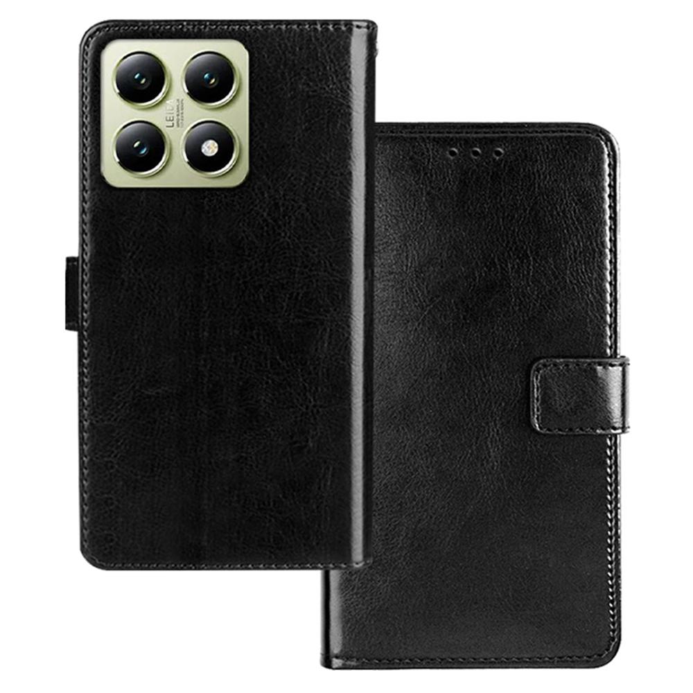

IDEWEI for Xiaomi 14T Case Card Slots Holder Leather Phone Cover Crazy Horse Texture D