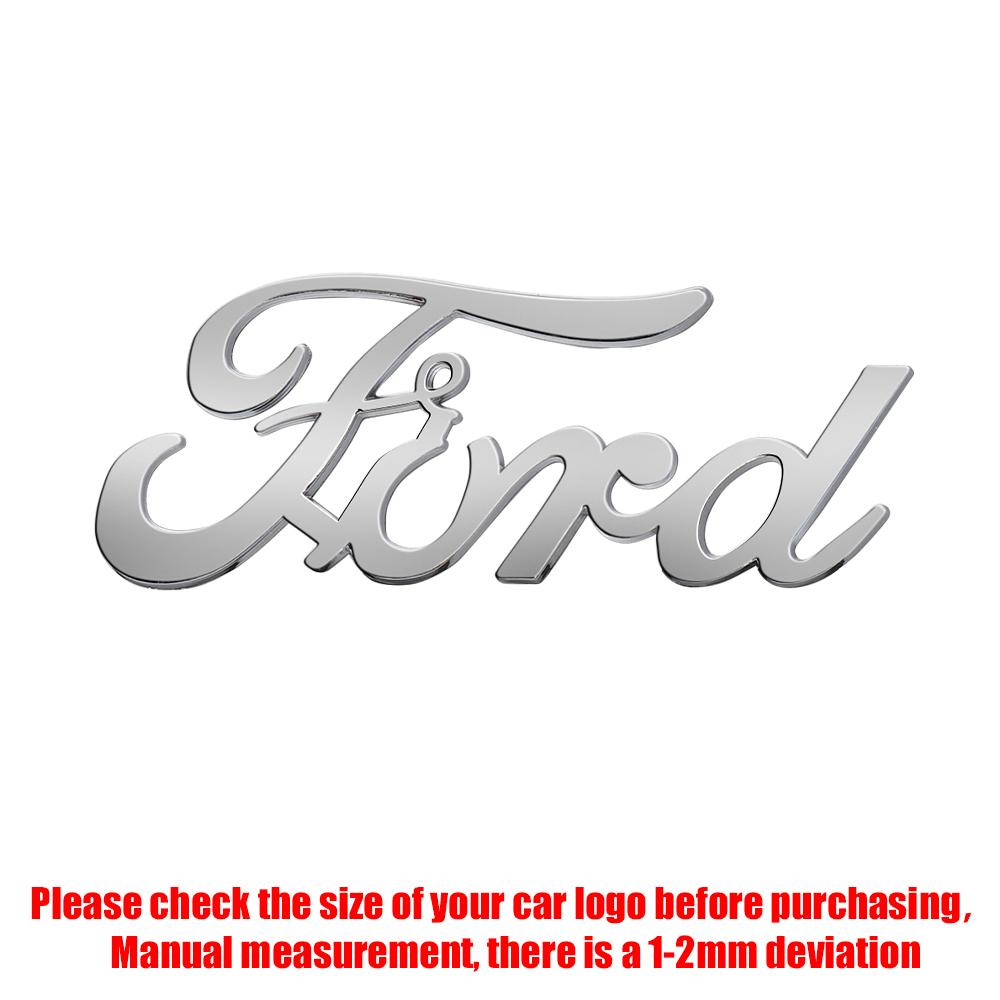 AJJ1 3D Letters Car Body Rear Trunk Bumper Emblem Stickers Badge Decal For Ford Focus Logo Fusion MK2 MK4 Fiesta Mustang Accessories
