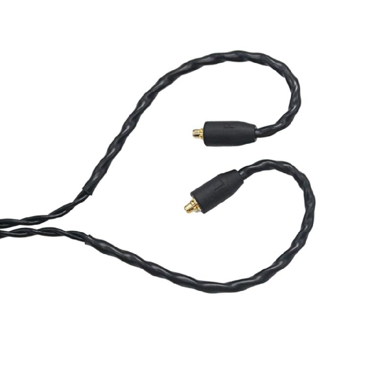 Enhanceds Sound Quality 4 Braideds Wire Cable Triple Button Mics MMCX Connectors for SE425 SE535 Headphones