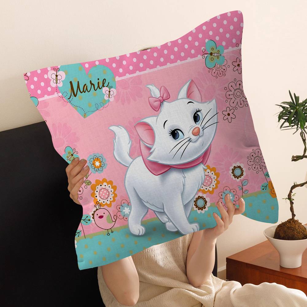 Cartoon M-Marie Cat Pillow Cover Design cushion Cover decor Holiday Decorati