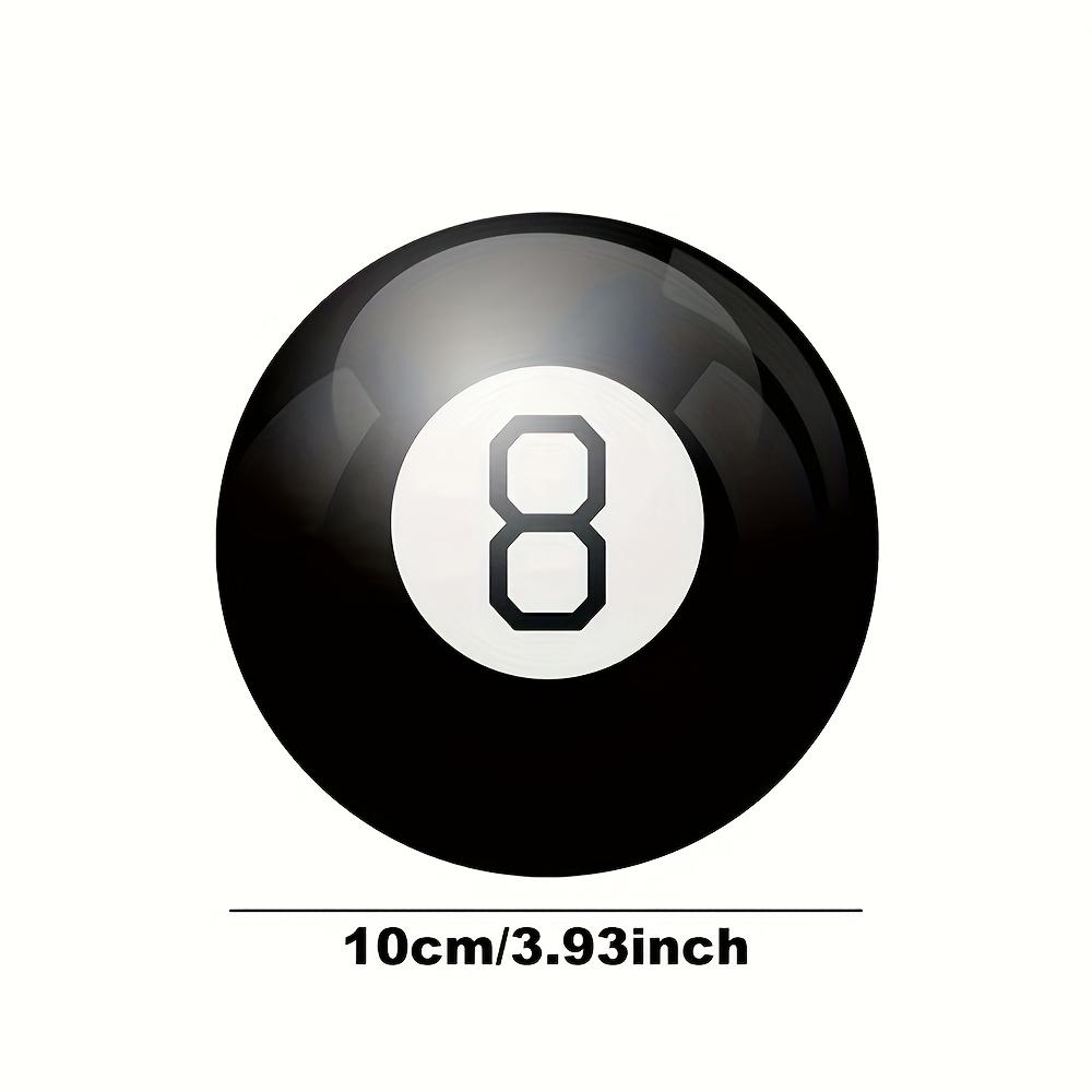 Magic 8 Ball - A Mysterious Answer Ball with a Glossy Black Exterior and White Number 8 Interior - Party Prediction Game