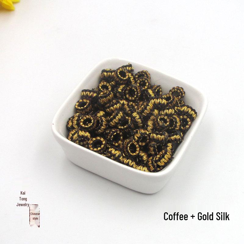 Yingluo Pineapple Knot Button Hand-Woven DIY Accessories Kit for Bracelets and Necklaces