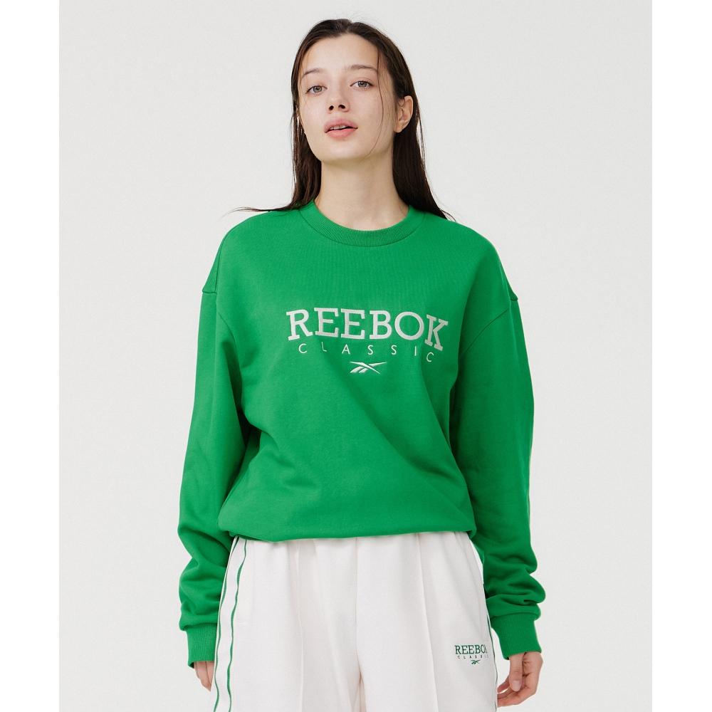 

Толстовка REEBOK Classic Vector с большим логотипом, зеленая