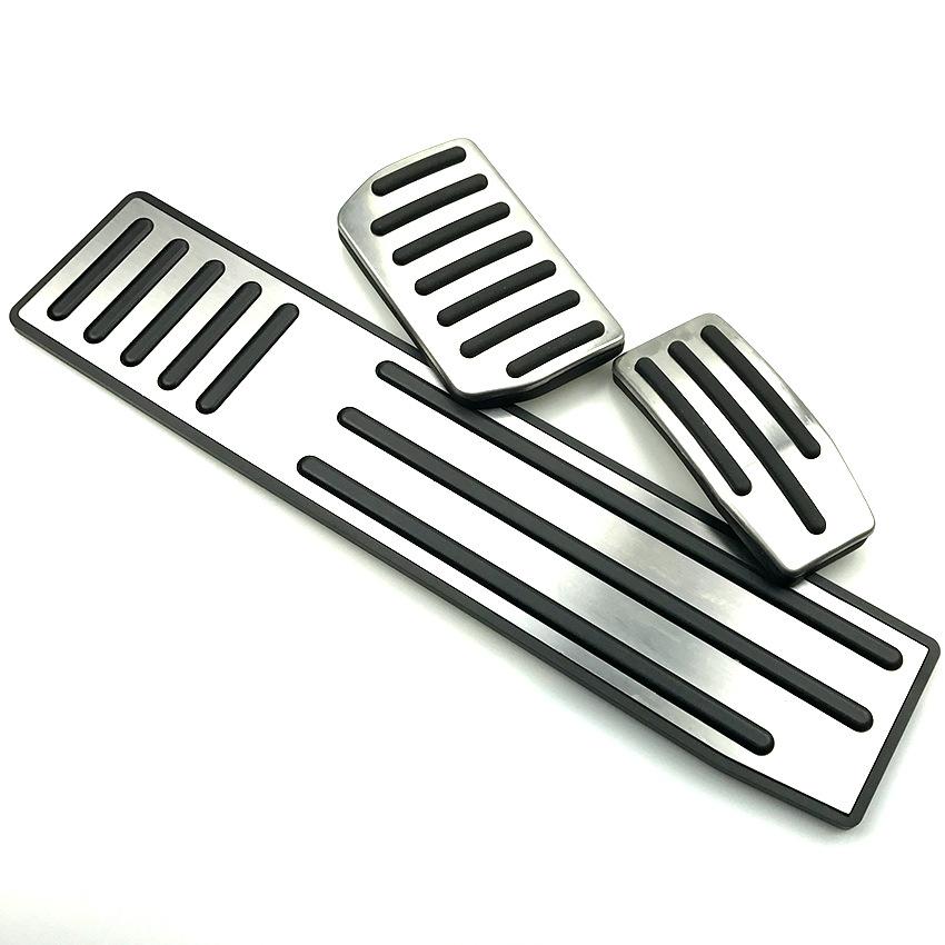 For Tesla Model X Model S Accessories Aluminum Alloy Foot Pedal Accelerator Gas Fuel Brake Pedal Rest Pedal Cover Car Styling