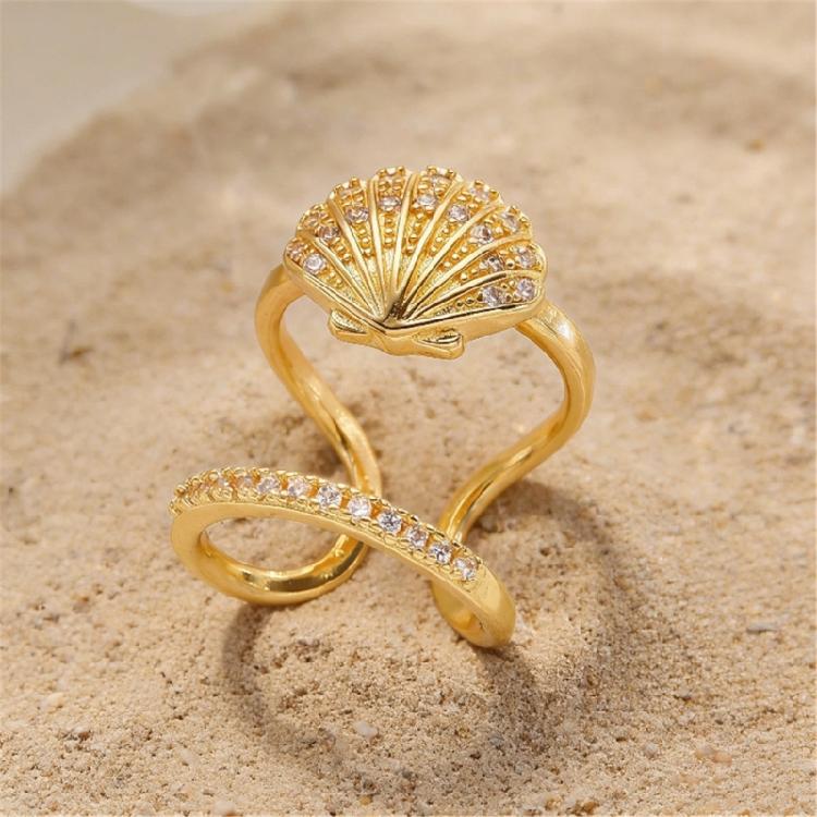 5Pieces Trendy Nail Opening Rings with Ocean Theme Nail Rings Stainless Steel Texture for Nail Accessories and Gifts