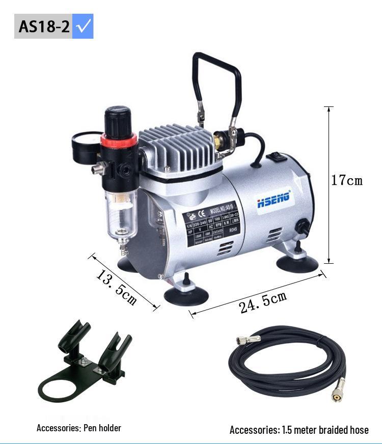 Airbrush Kit: Model & Tool Painting Set with Air Tank & Compressor