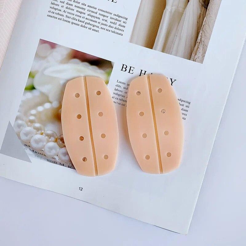 

1 пара женских силиконовых бретелей для бюстгальтера, декомпрессионные противоскользящие подплечники, держатели для нижнего белья, подплечники, аксессуары, подплечники 1Pair телесный