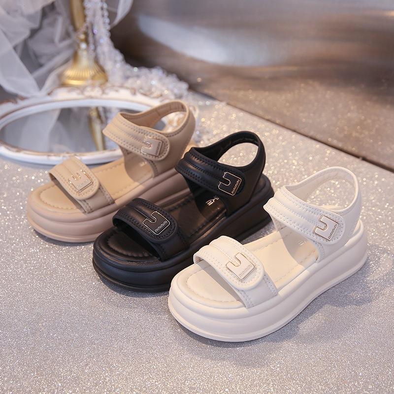 Student sports sandals women's summer 2025 new versatile thick-soled soft-soled outer wear casual fashion beach sandals women