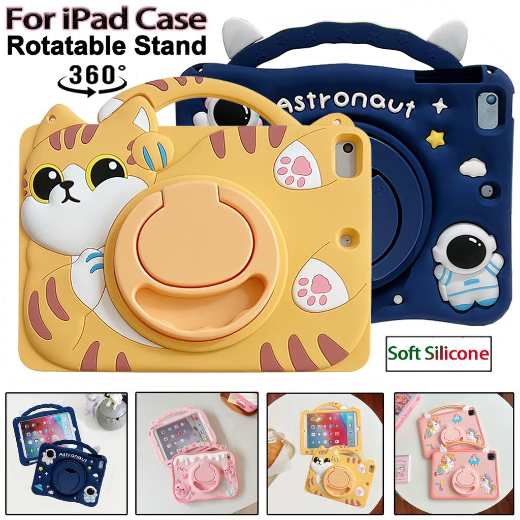 Child Case For IPad 10th Generation A16 Pro11 Cartoon Silicone Case for IPad 9.7 10.2 10.5 10.9 Mini 6 7 Portable Case Funda