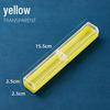 Refillable Ergonomic Fountain Pen for Students - Transparent Colored Plastic Design