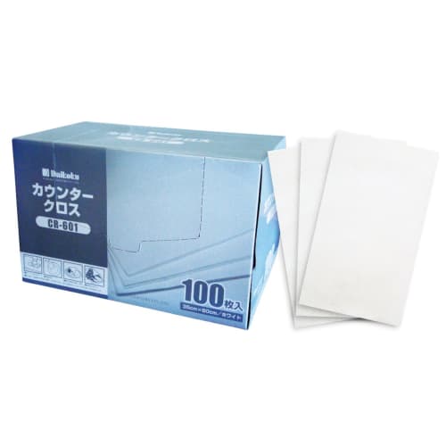 Commercial Counter Cloth CR-601, 35 x 60 cm, White, Pack of 100