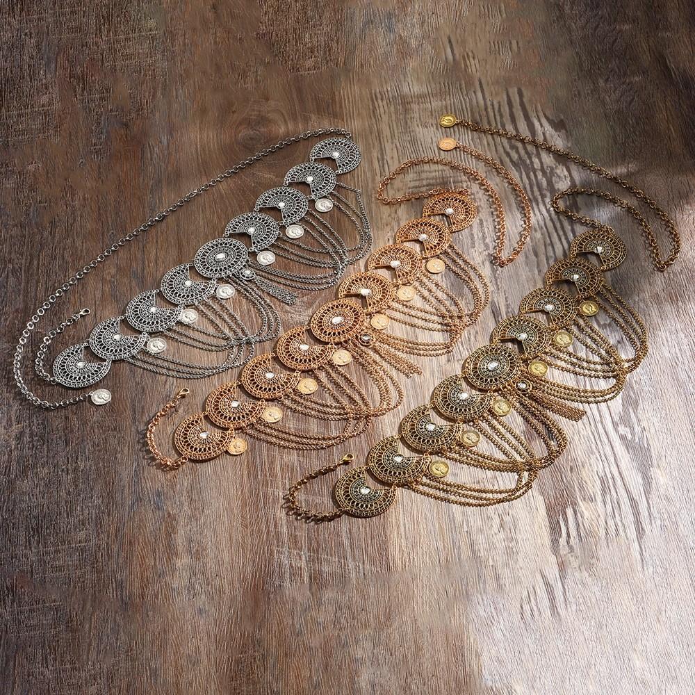 Waist Style Bohemian Chain With Alloy Embellishments And Tassels For Festival