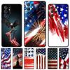 USA American Flag Phone Case For Samsung Galaxy S24 S25 S23 S22 Ultra Note 10 20 Plus S20 S21 FE Cover