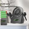 Dual spray desktop fan humidifier two in one USB portable digital display water supplement spray fan four gear 1200mah Car fan