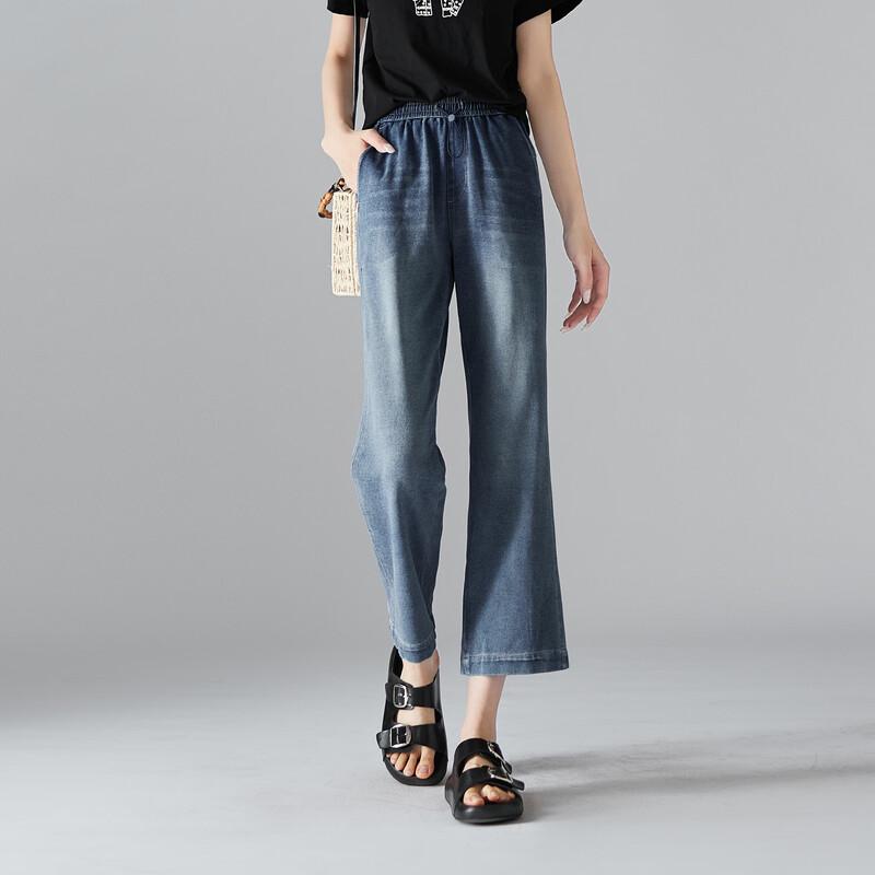 SOFSIL Women s Elastic Waist Flare Jeans 28/L