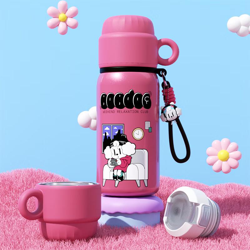 TLAKEHO Kids Insulated Straw Water Bottle