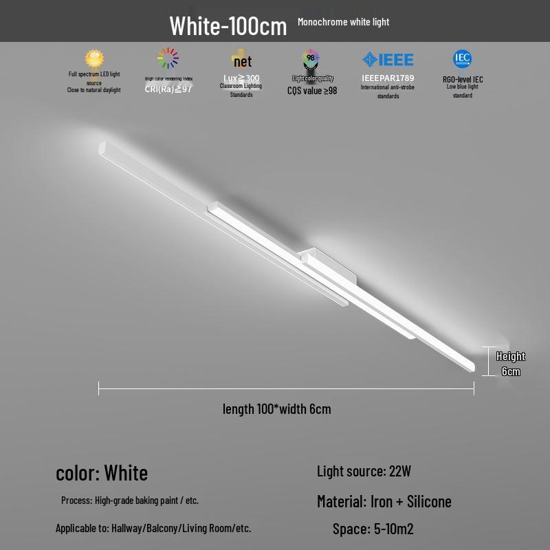 2025 Modern Minimalist Hallway & Corridor Light - Simple Design for Entrance, Balcony & Wardrobe Spaces