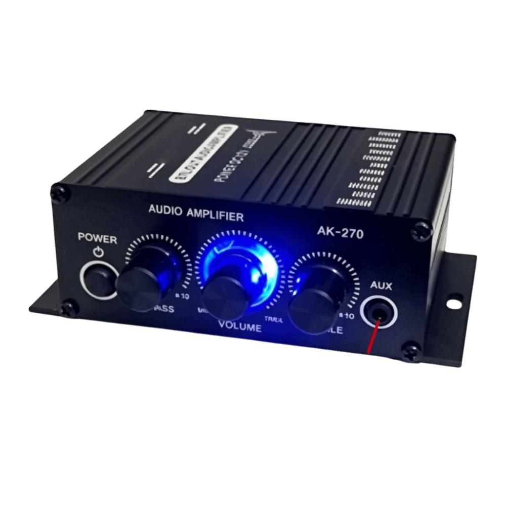 1pcs HiFi Sound Power Amplifier System 12V Power Sound Amp Receiver Mini Stereo Amplifier Home Use