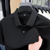 Men's Summer 2025 Pure Cotton Short Sleeve Lapel T-shirt