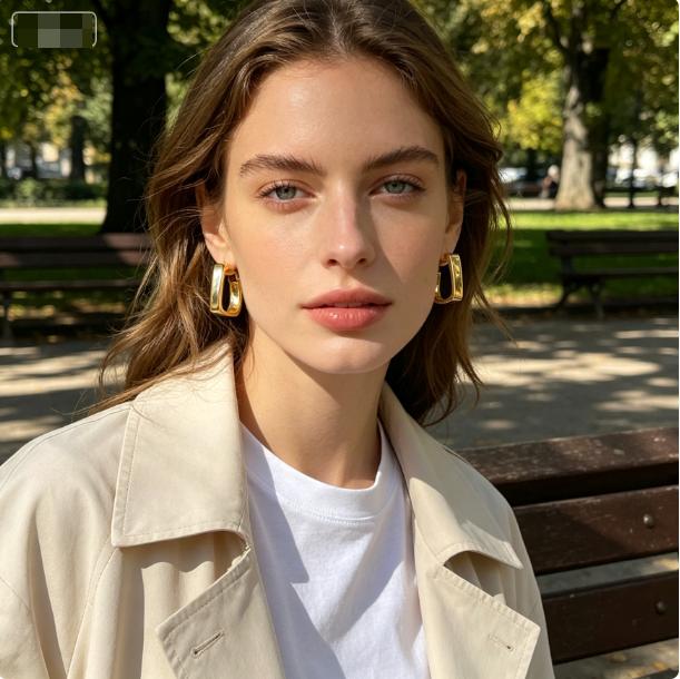 Geometric Fashion Earrings Versatile Earrings