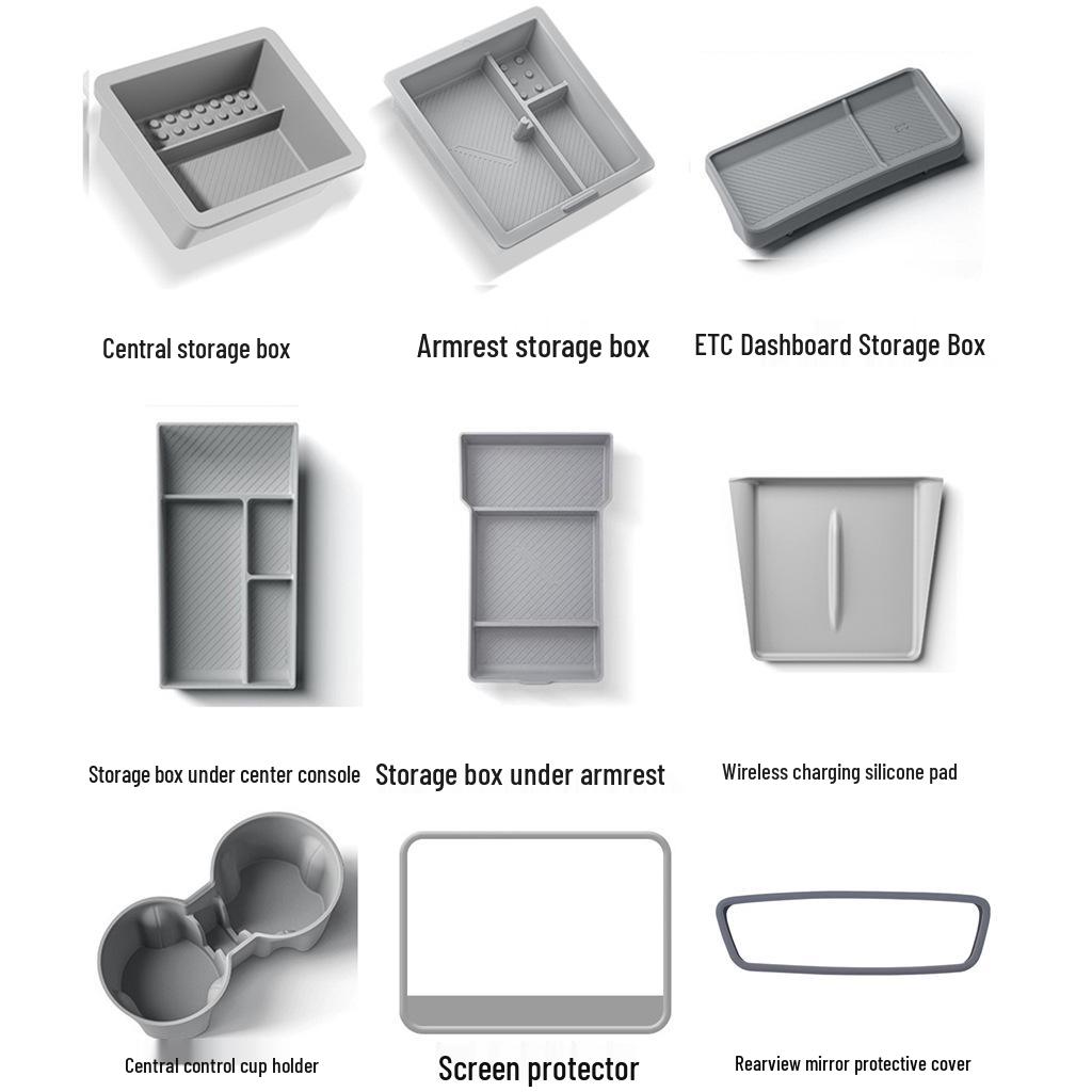 Wireless Charging Silicone Pad for Tesla Model Y/3 Console