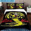 Cobra Movies Of The Fighters 3pcs Bedding,Including 1pc Duvet Cover And 2pcs Pillowcases Perfect for Christmas,Ideal for Bedroom, Dormitory