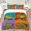 3pc Turtles TMNT Bedding Set Guest Room Bedroom Decor Christmas Halloween Decor Gifts- All Seasons (No Insert)a1013164