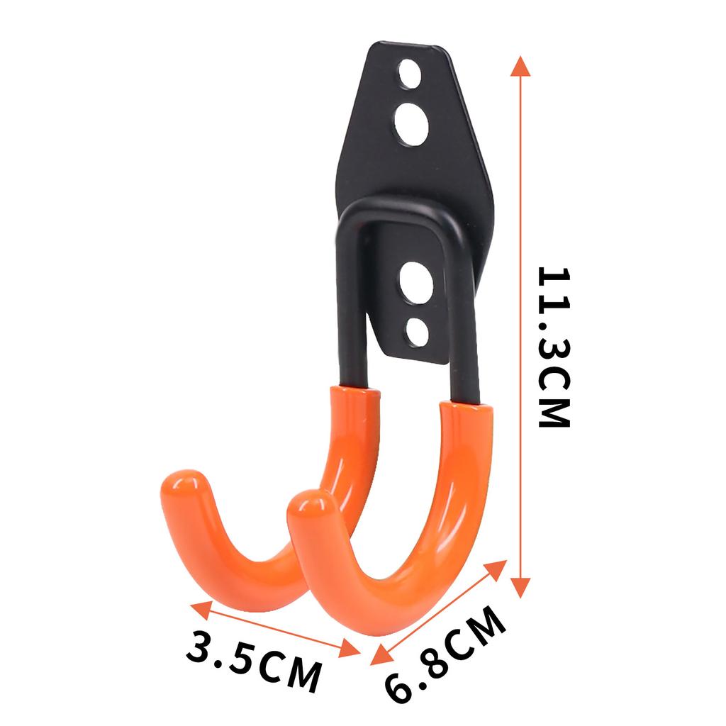 1PC Bicycle Garage Heavy Storage Hook Hardware Wall Mount Anti-slip Hanger Hook Strong Load-Bearing Square Metal Hook GardenTool