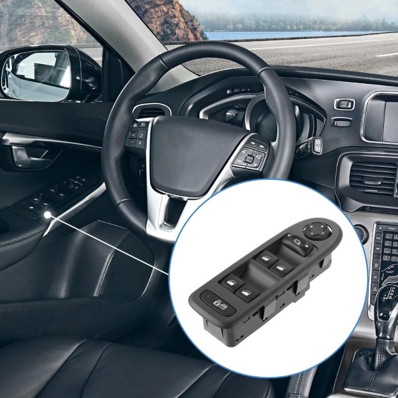 Window Lift Switch Mirror Control Button 96644915 96644915XT 30170396 for 308 508 C5 2008-2013 Replacement Part